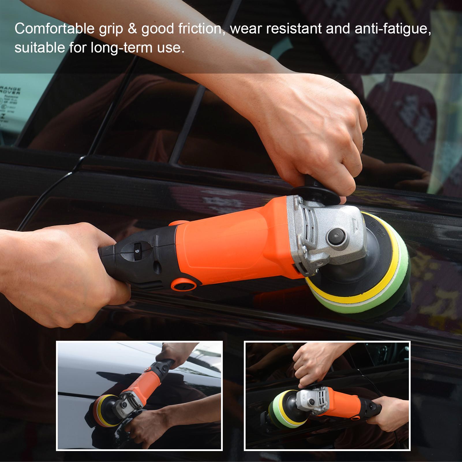 1200W Polishing Machine Set with 14 Sponge Wheels 8800RPM Variable Speed Car Polisher Electric Polisher