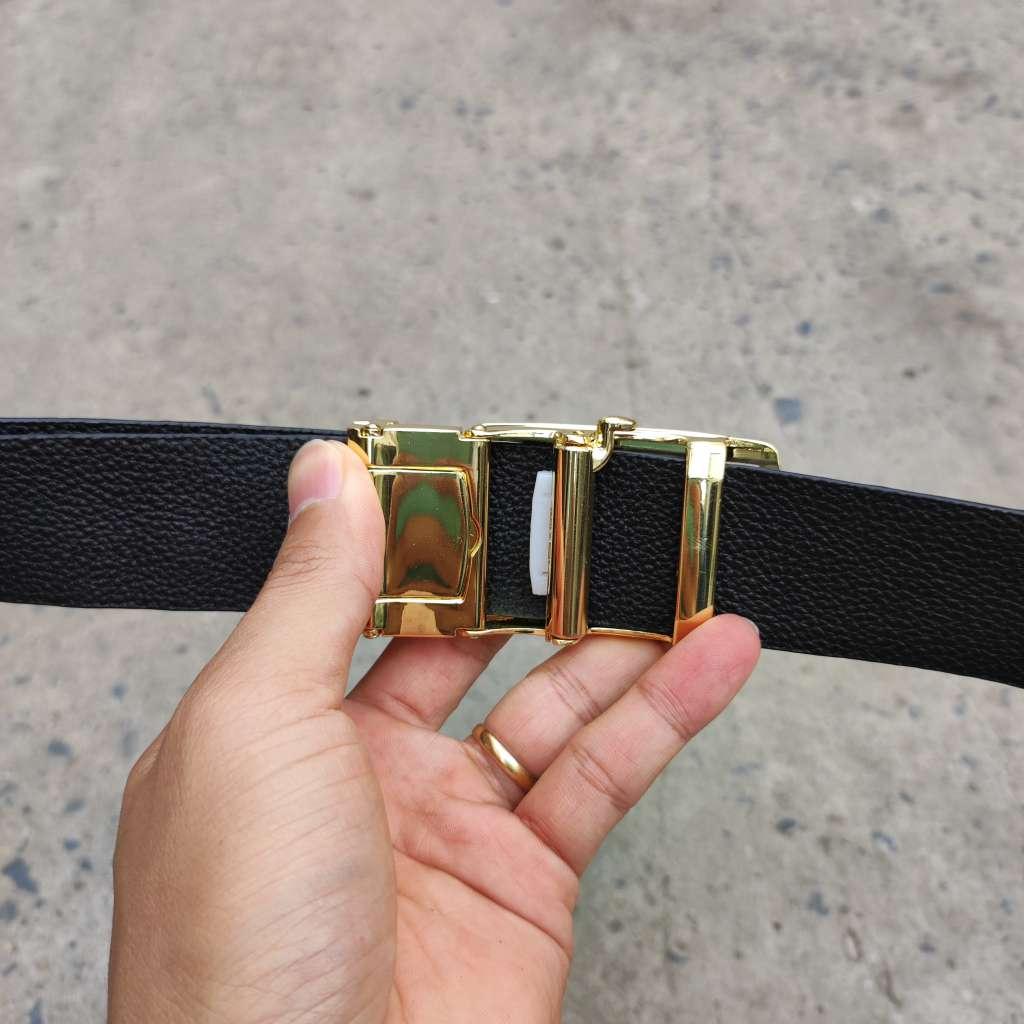 Dây thắt lưng da Cá sấu liền 4cm - Bản lớn phù hợp vòng eo bự!