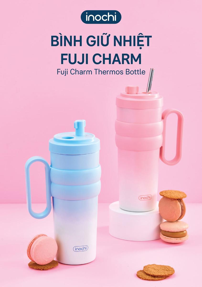 Bình Giữ Nhiệt Fuji Charm 750 ml - Inochi HNK.BFCH.0750 - Màu Xanh, Hồng