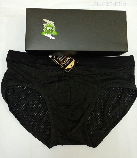 COMBO 4 QUẦN SỊP NAM TAM GIÁC LỖ NHỎ CHẤT MÁT LẠNH CO GIÃN 4 CHIỀU THÔNG HƠI KHÁNG KHUẨN