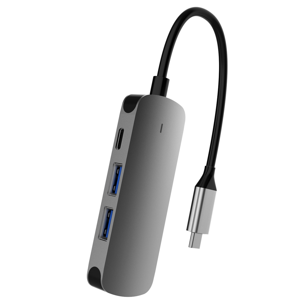 Bộ Chuyển Nguồn Đa Phương Tiện Độ Nét Cao Loại C Đế Chuyển USB 4 Trong 1