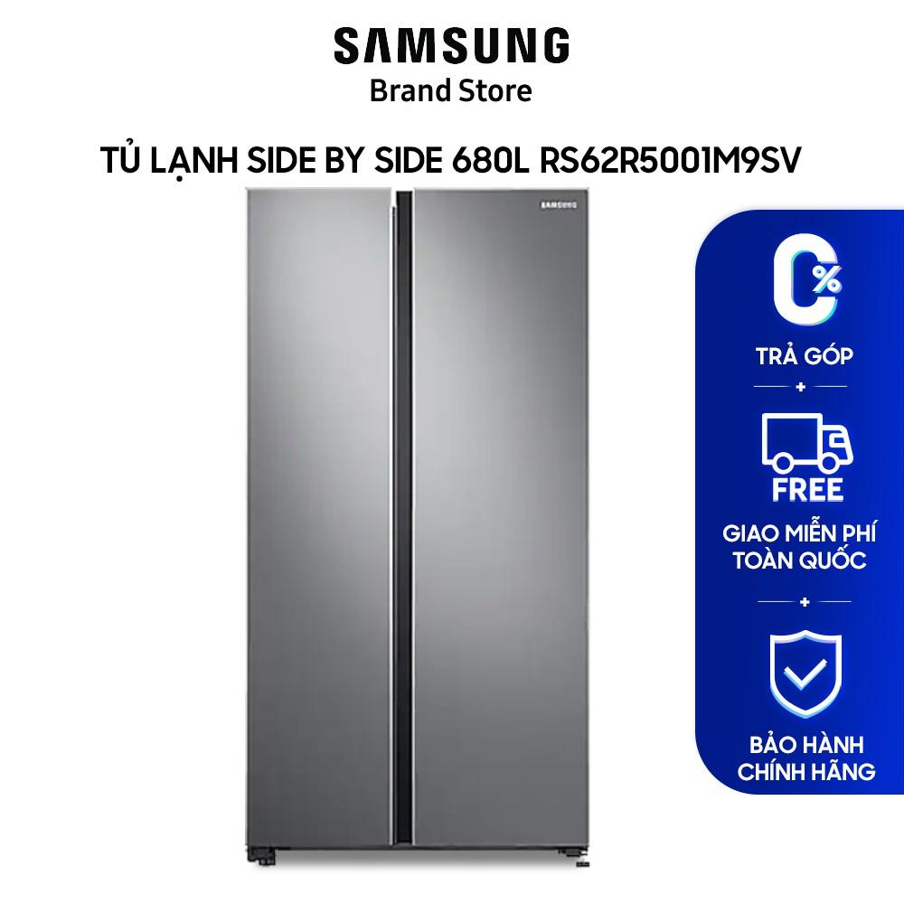 [Hàng chính hãng] Tủ lạnh Samsung Side by Side 680L RS62R5001B4SV