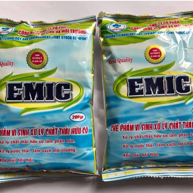Men vi sinh ủ rác thải nhà bếp EMIC chế phẩm vi sinh ủ phân, khử mùi hôi
