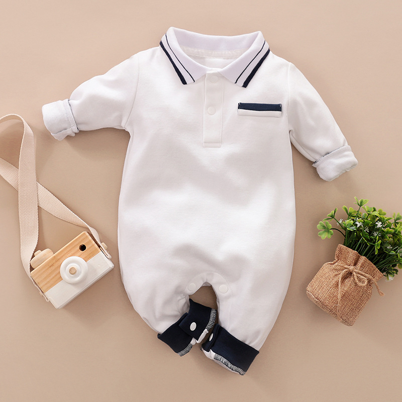 Bộ áo liền quần cotton thun co giản cho bé siêu cute,phong cách châu âu 80123