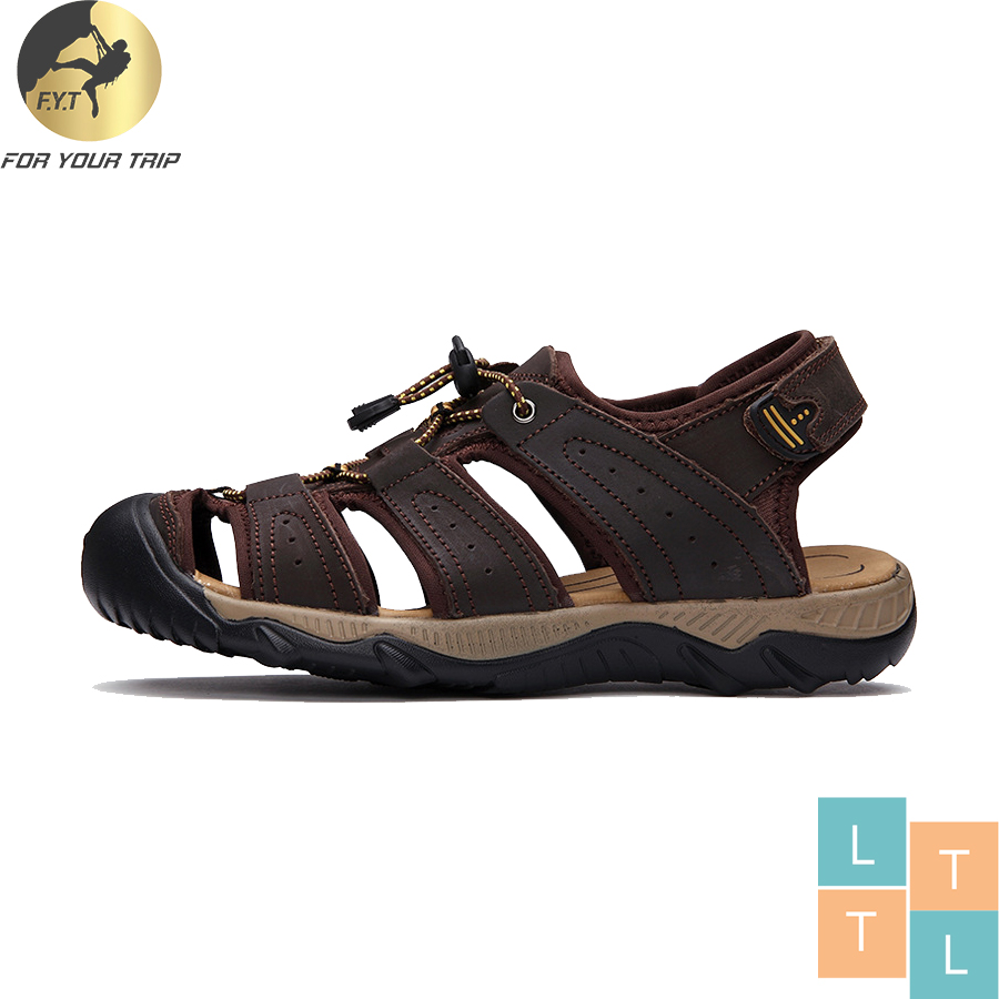 HOT GIÀY SANDAL DA BÒ SIÊU BỀN THIẾT KẾ MỚI NHẤT VỪA RA AB09