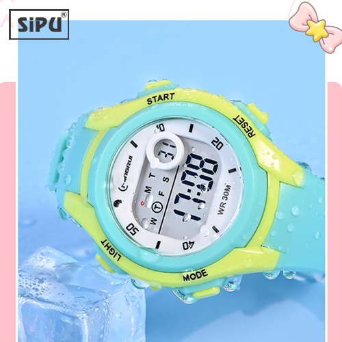 Đồng Hồ Thể Thao Cao Cấp Mr 8215 Chính Hãng Không Vô Nước Đồng Hồ Điện Tử Dành Cho Bé Trai Bé Gái - Xanh Ngọc