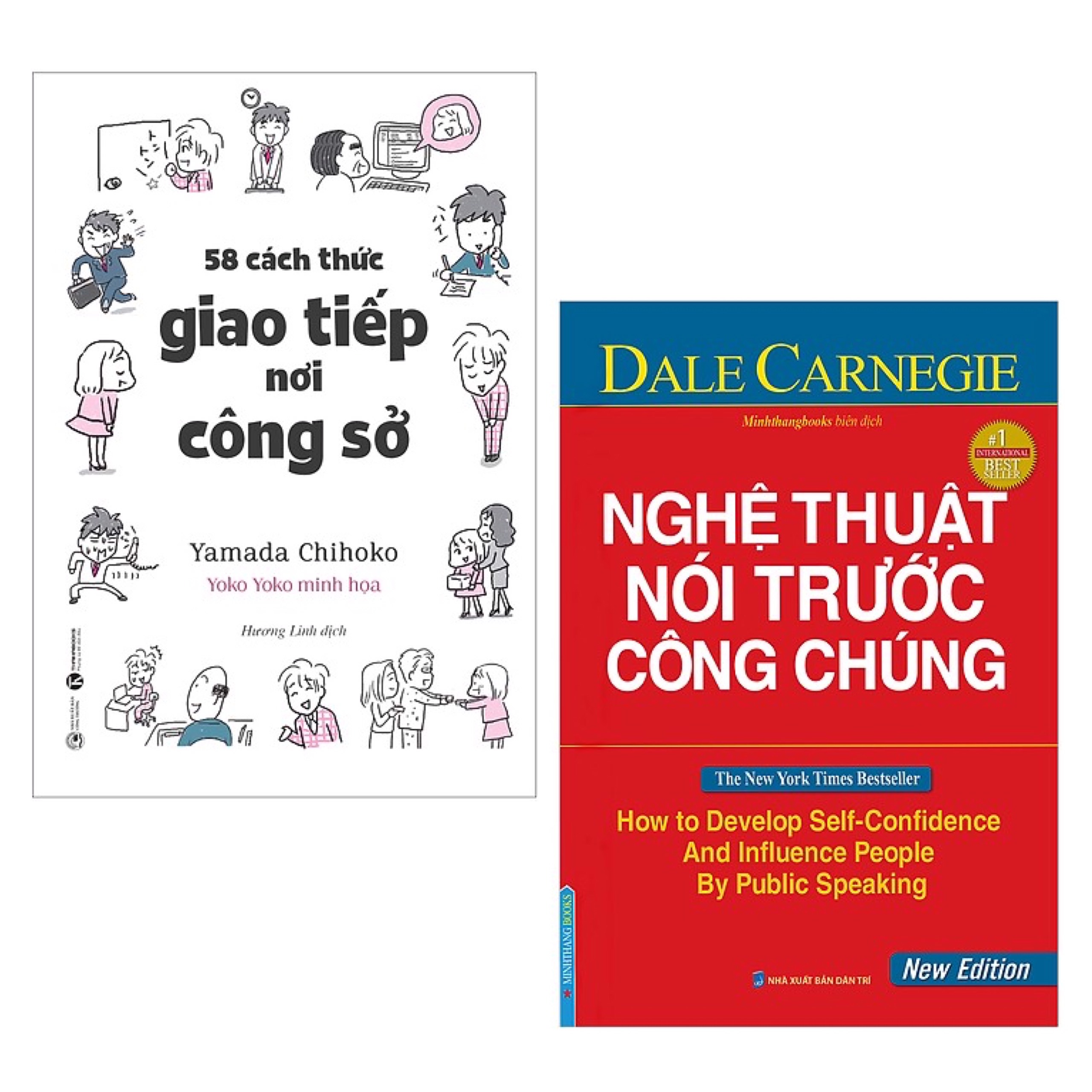 Combo Sách kĩ Năng Sống: 58 Cách Thức Giao Tiếp Nơi Công Sở + Nghệ Thuật Nói Trước Công Chúng