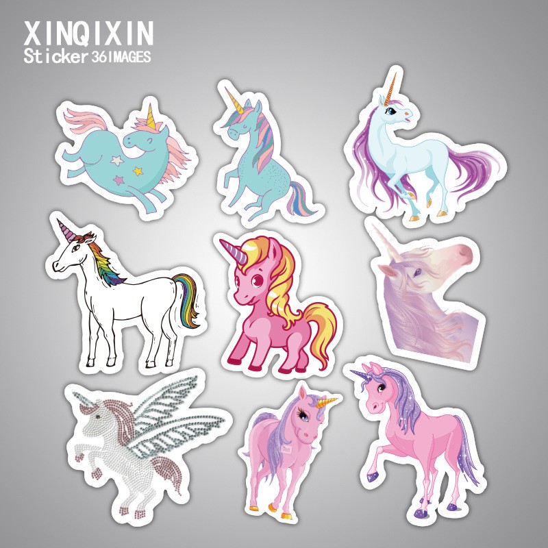 Bộ 33 miếng Sticker hình dán Pony