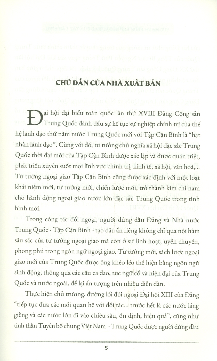Sức mạnh ngôn ngữ ngoại giao của Tập Cận Bình