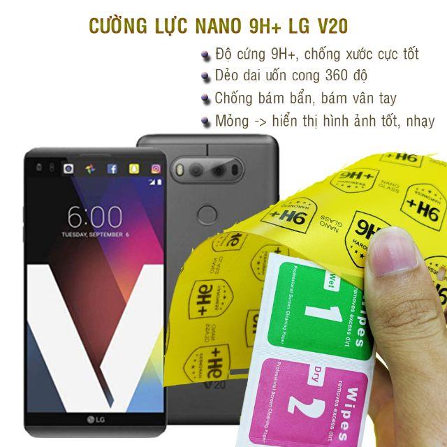 Dán cường lực dẻo nano dành cho  LG V20