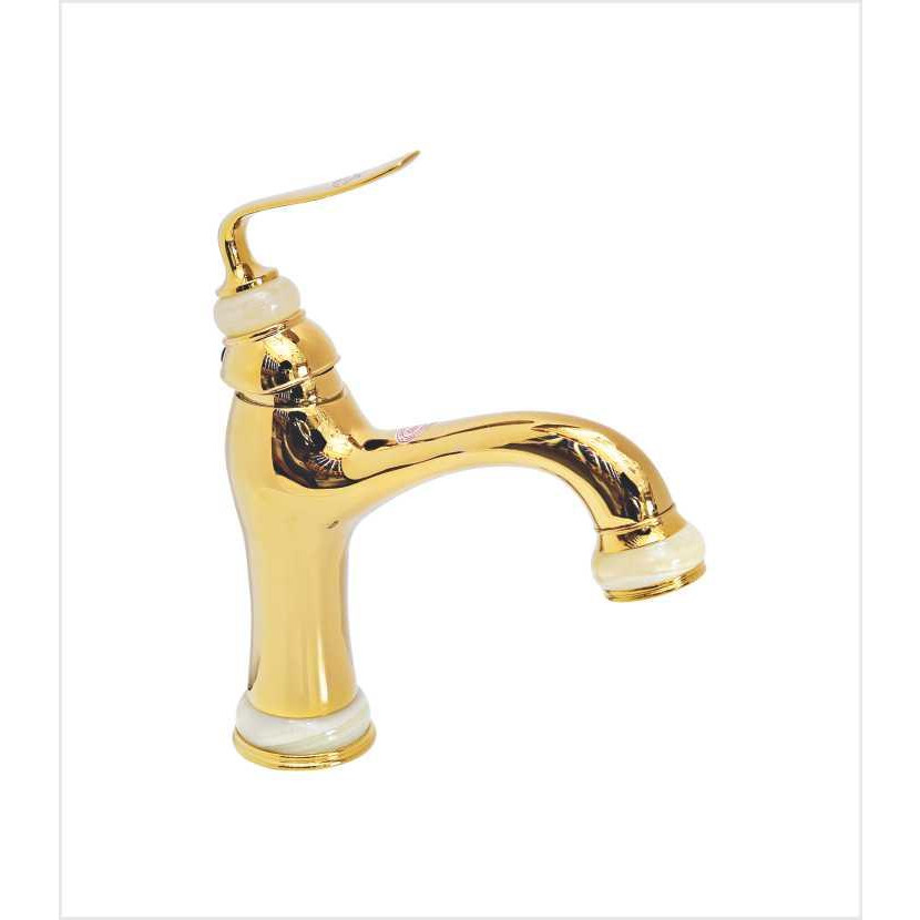 Vòi rửa mặt lavabo mạ vàng EVEREST EV-MV28