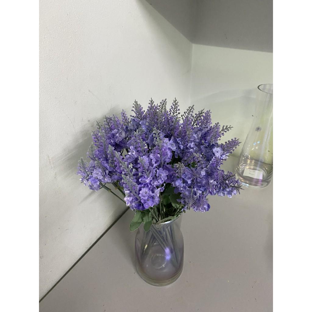 Hoa giả, nhánh hoa lavender oải hương 4 màu siêu đẹp trang trí nhà cửa, quán cafe