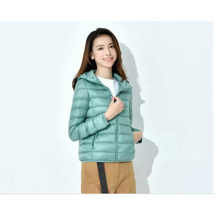 Áo khoác phao lông vũ siêu nhẹ nữ