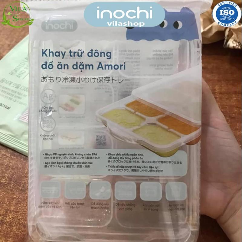 Khay Trữ Đồ Đông, Khay Bảo Quản Đồ Ăn Cho Bé, Nhựa Dẻo Trong Suốt Cao Cấp Inochi - An Toàn - Kháng Khuẩn - Khử Mùi
