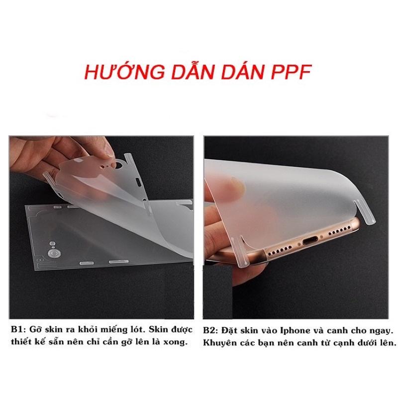 MIẾNG DÁN DẺO PPF NHÁM FULL VIỀN CHỐNG VÂN TAY - VỠ KÍNH - MẺ VIỀN DÀNH CHO IPHONE