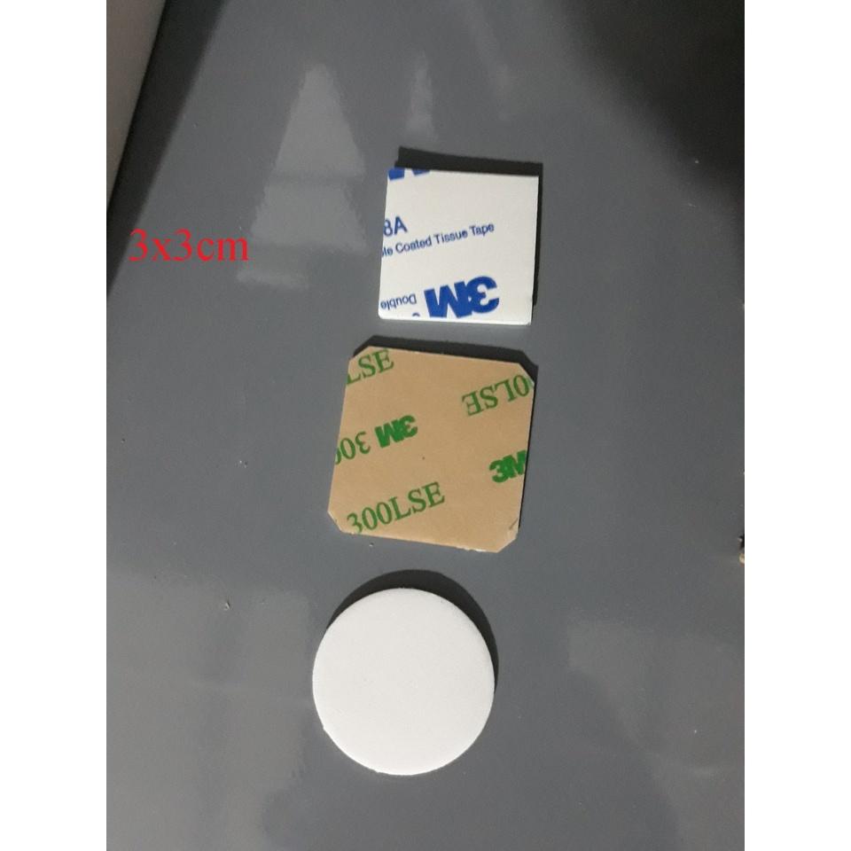 Miếng dán 2 mặt siêu dính 3M kích thước 3x3cm- Miếng dán 2 mặt sử dụng gắn tượng, đồ vật cố định lên nơi đặt đồ