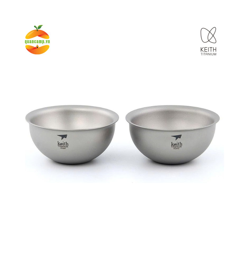 Bộ 2 cốc uống trà KEITH Titanium Ti3935 45ml