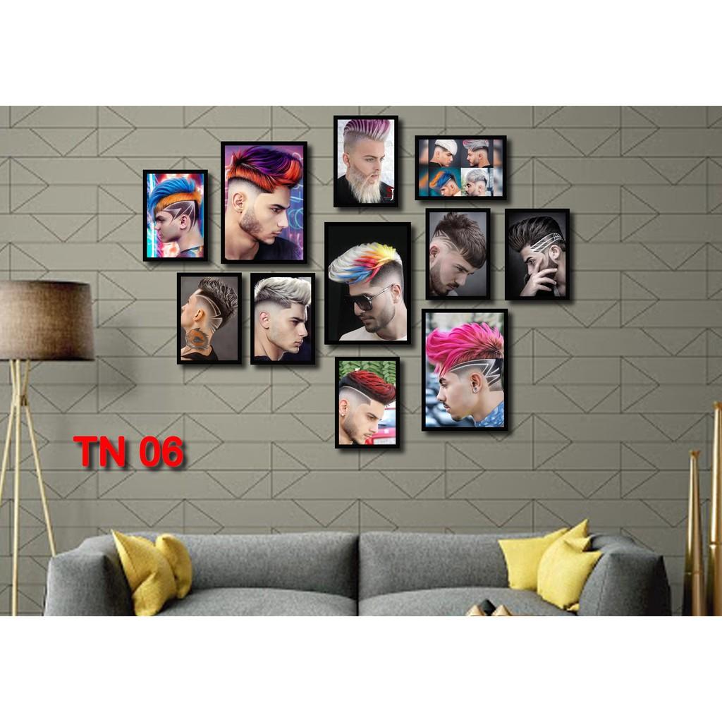 Bộ tranh FOMEX dán tường tiệm cắt tóc nam. Mã TN06