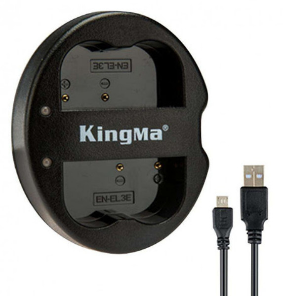Combo pin sạc Kingma cho Nikon EN-EL3E, Hàng chính hãng