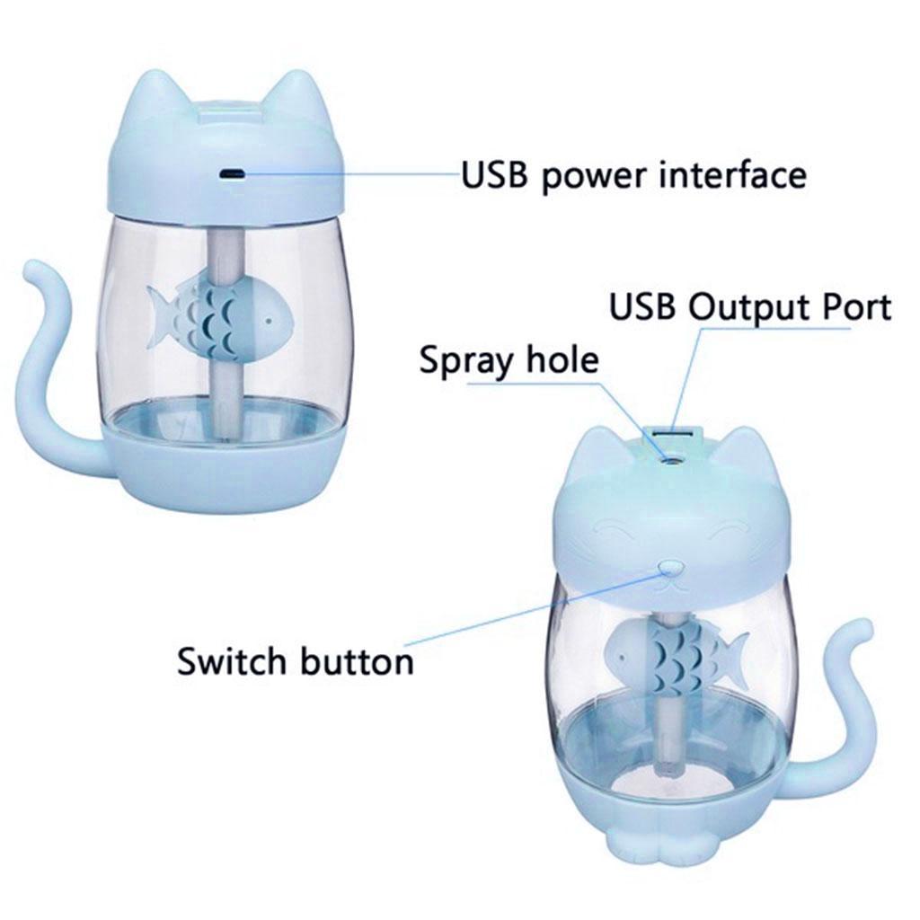 USB Cute Cat Air Humidifier Cool Mini Humidifier