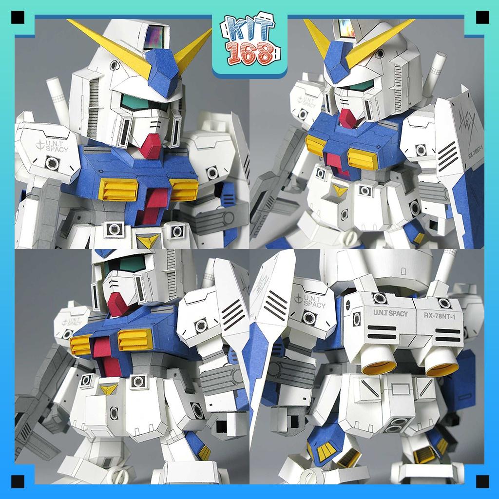 Mô hình giấy Anime Game Robot Gundam SD RX-78-NT2 Alex