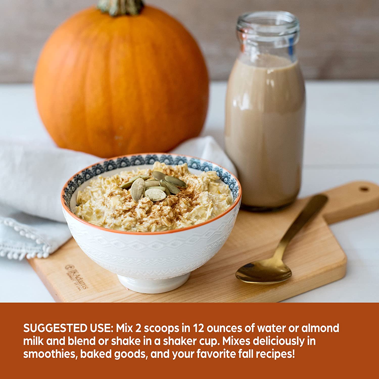 Bột đạm thuần chay hữu cơ Orgain Organic Protein Pumpkin Spice 462g