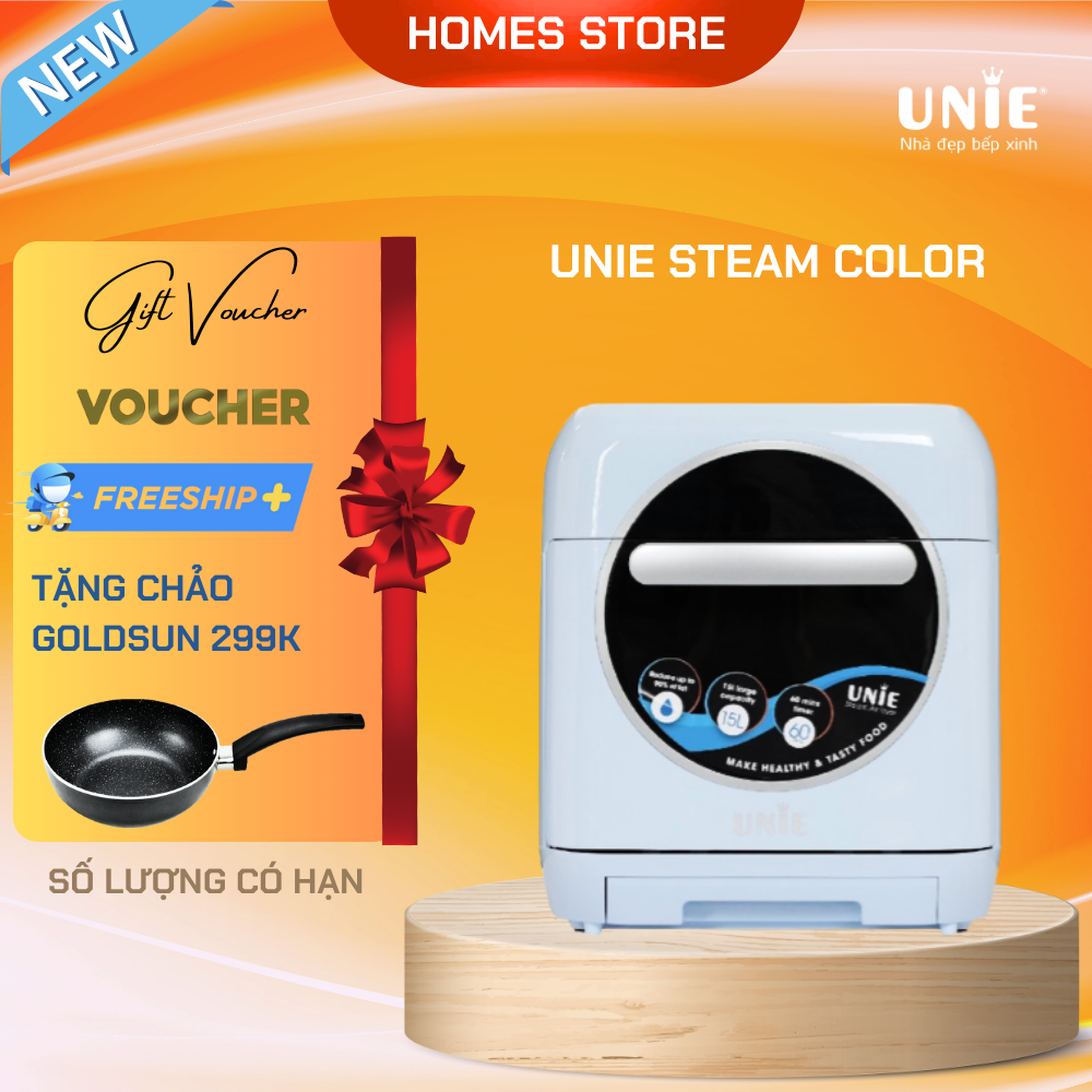 Nồi Chiên Hơi Nước UNIE STEAM COLOR Tiêu Chuẩn Đức Dung Tích 15 Lít Công Suất 1635 W - Hàng Chính Hãng