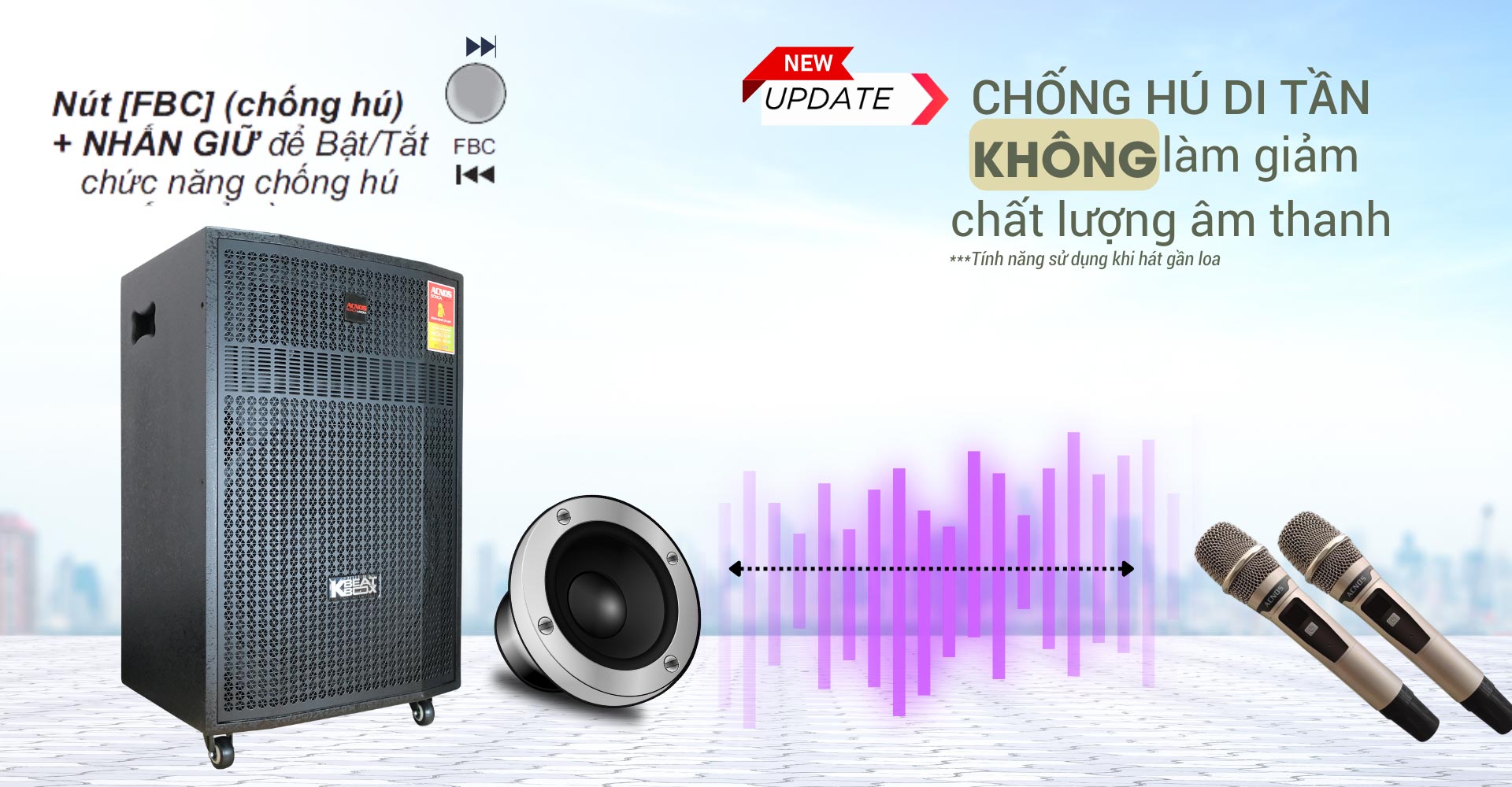 Dàn âm thanh di động ACNOS CB501GD
