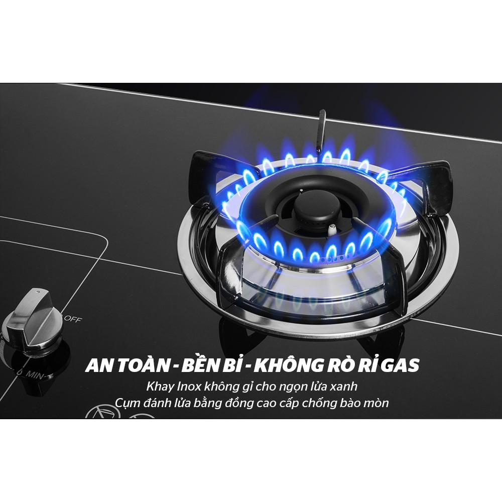 Bếp gas âm kính SUNHOUSE MAMA MMB6632, Mặt kính cường lực siêu bền dày 7mm, Pep đồng bền bỉ, Đánh lửa bằng IC, Hàng chính hãng - Bảo hành 24 tháng tại nhà