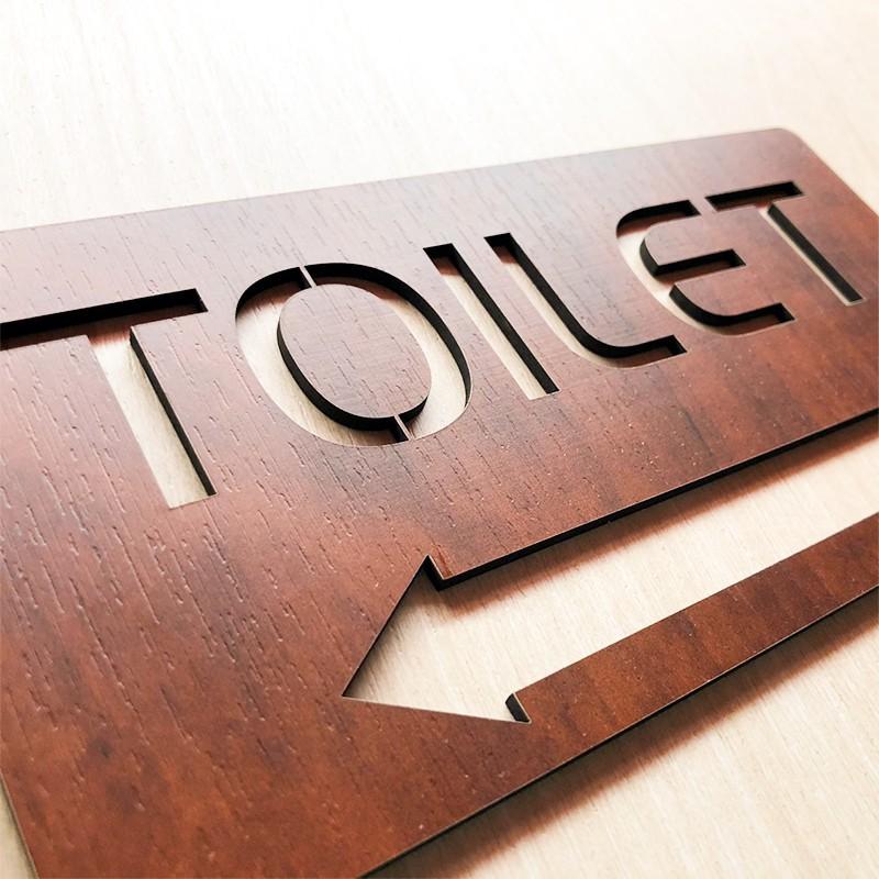 Tranh gỗ treo tường -Bảng toilet