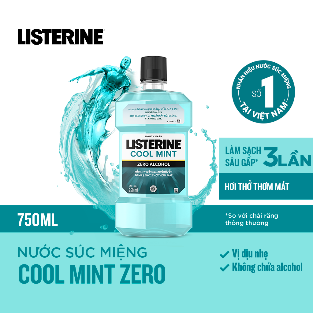 Nước Súc Miệng Listerine Zero (750ml) - 8850007813149