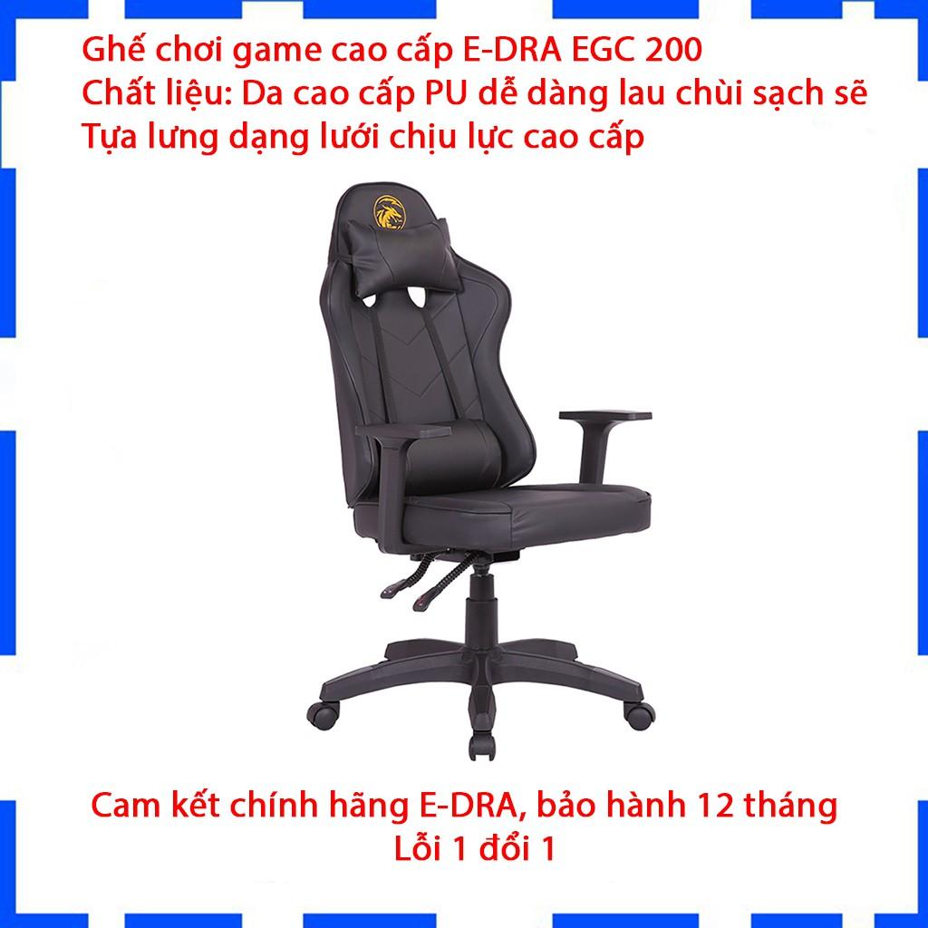 Ghế Gaming E-Dra Citizen EGC200 - Ghế chơi game cao cấp - Đỏ, Đen, Trắng và Xanh Green - Hàng chính hãng