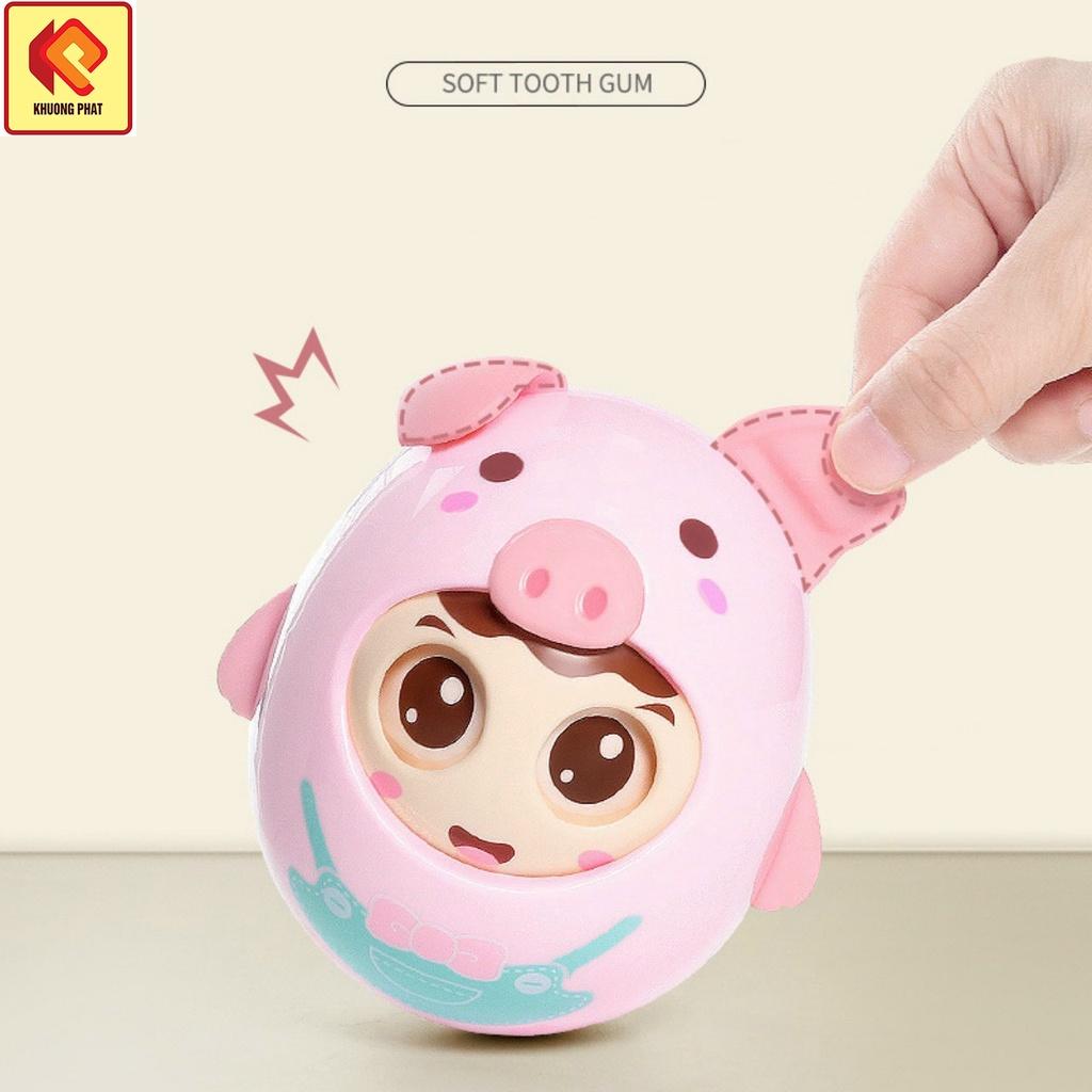 Lật Đật Heo Con Đồ Chơi Tinh Nghịch Chớp Mắt Có Chuông Nhẹ Nhàng Cho Bé. Siêu dễ thương