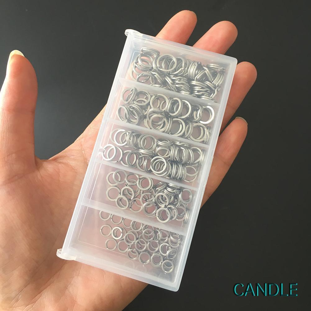 Set 200 Khuyên Nối Câu Cá Bằng Thép Không Gỉ