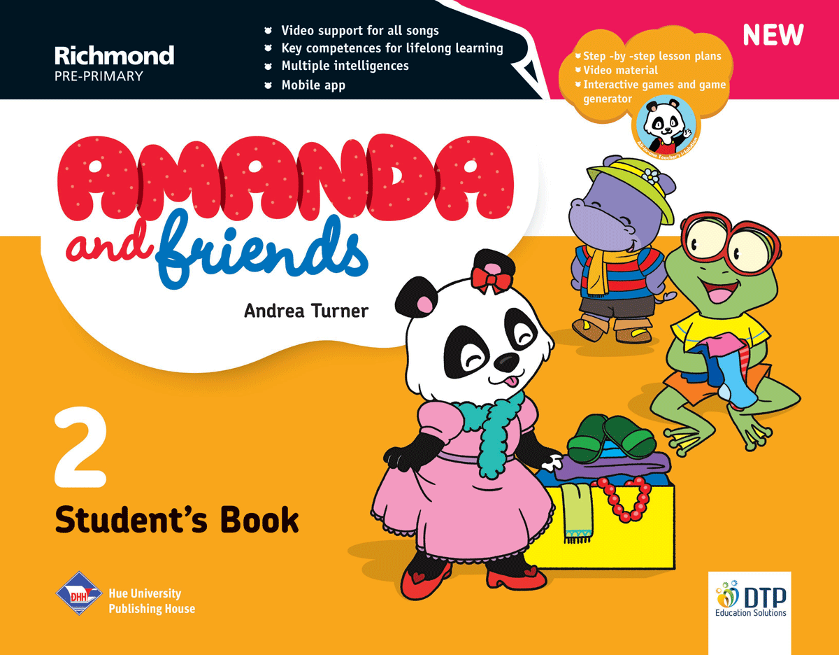 New Amanda &amp; Friends Students Book Level 2 with Sticker &amp; Pop out