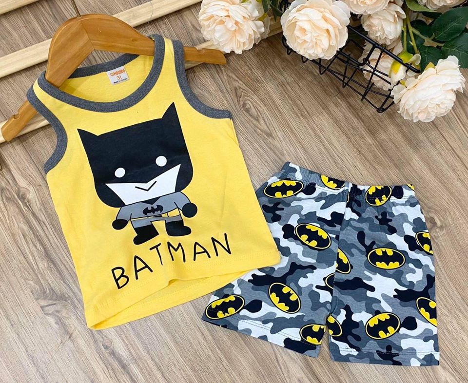 COMBO 3 BỘ BA LỖ IN HÌNH CUTE CHO BÉ