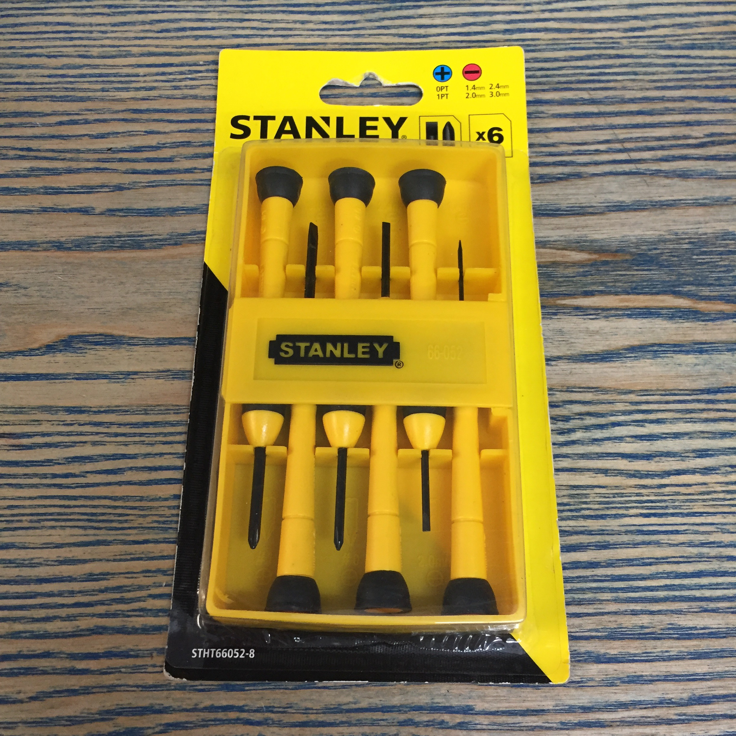 Bộ tua vít đồng hồ điện tử 6pc Stanley