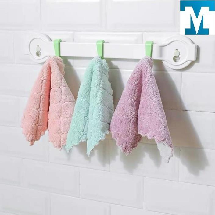 Khăn bông lau tay nhà bếp mẫu mới 2 mặt siêu thấm hút bibi90