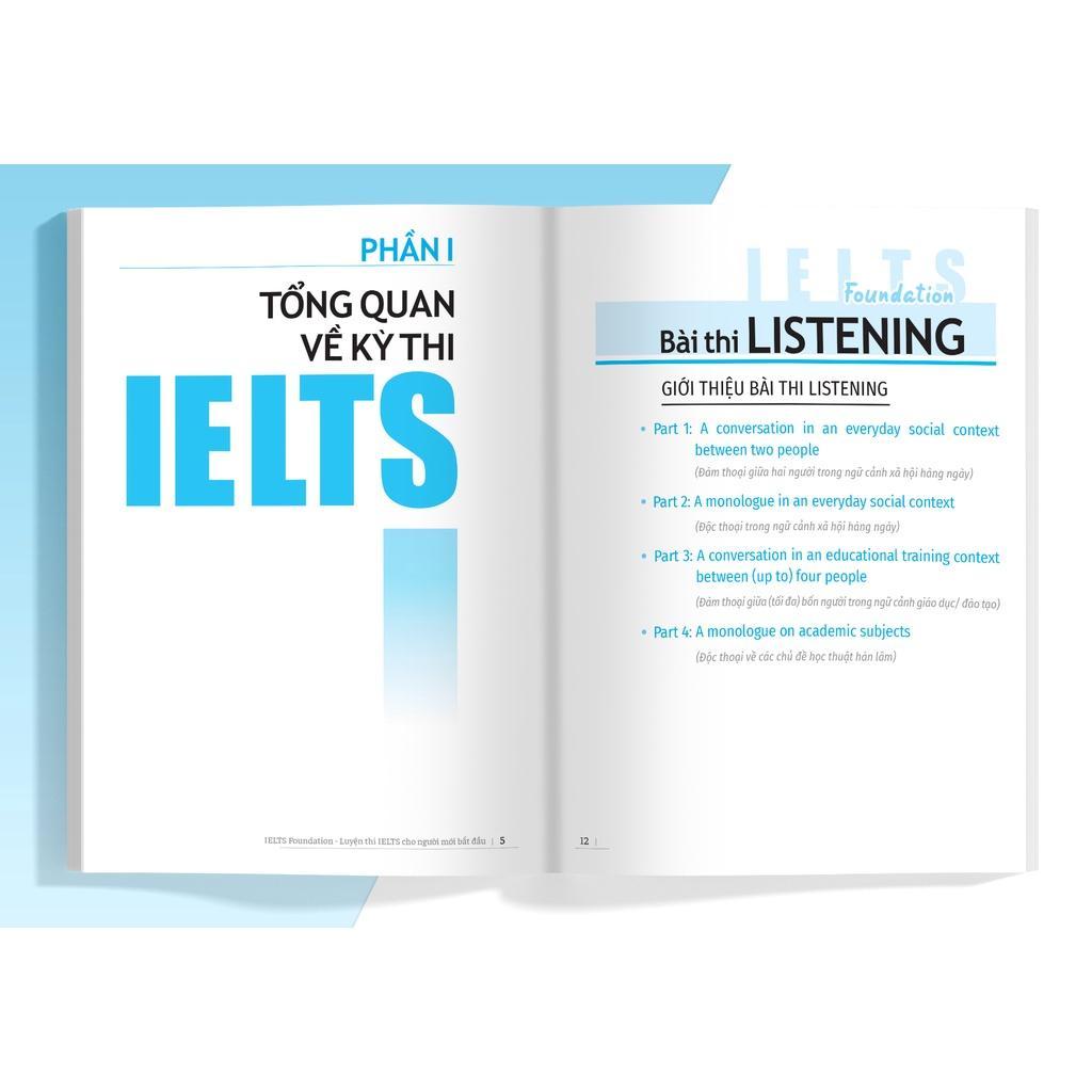 Sách - Ielts Foundation - Luyện Thi Ielts Cho Người Mới Bắt Đầu 4 Kỹ Năng - Megabook