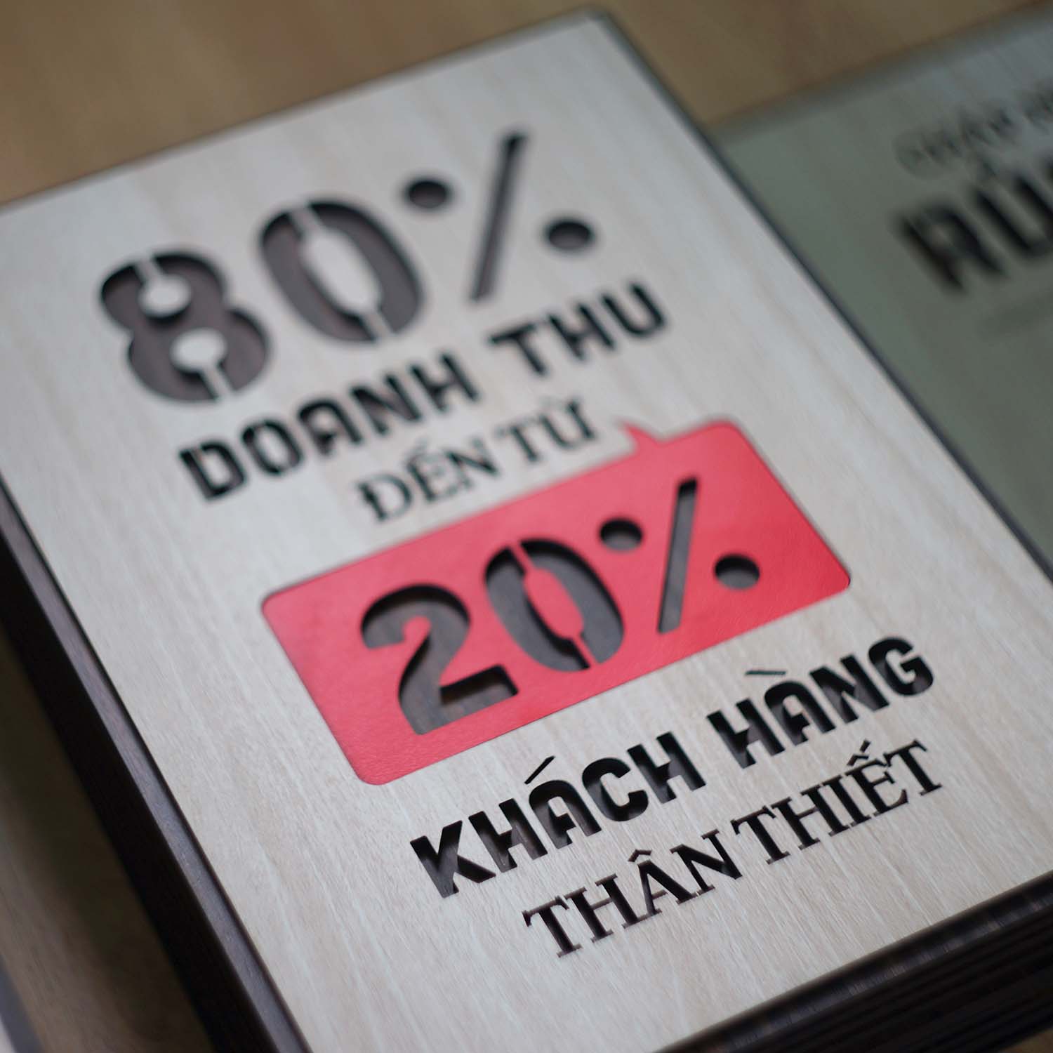 Tranh Decor Slogan TBIG114: 80% doanh thu đến từ 20% khách hàng thân thiết