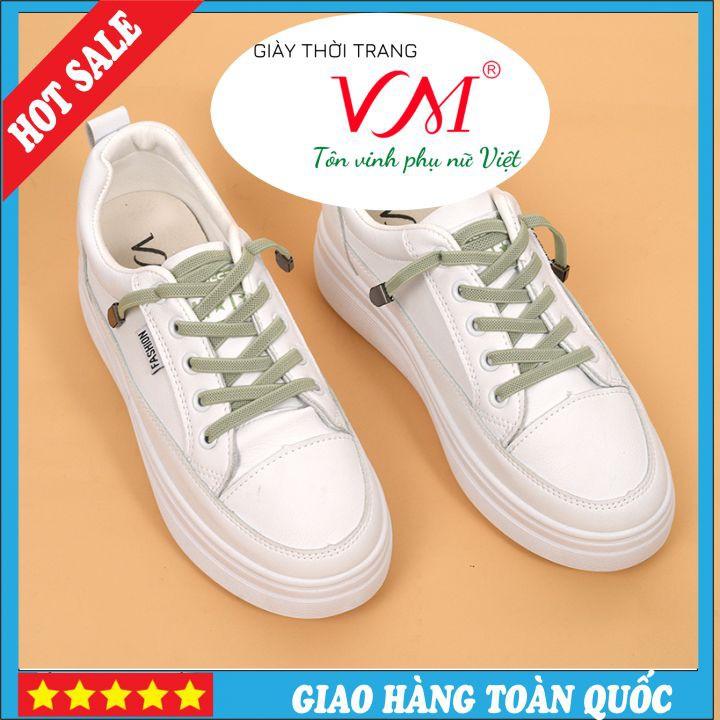 Giày Thể Thao Nữ, chiều cao 3CM, Da Thật Êm Ái, Bền Chắc Và Thời Trang - TT.P14106_XANH