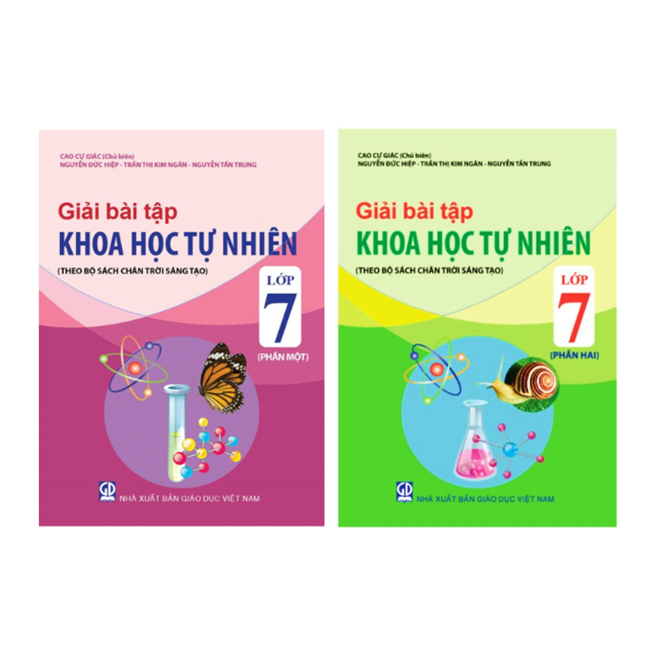 Sách - Combo 2 cuốn Giải bài tập Khoa học tự nhiên lớp 7 (Theo bộ Chân trời sáng tạo) - KL