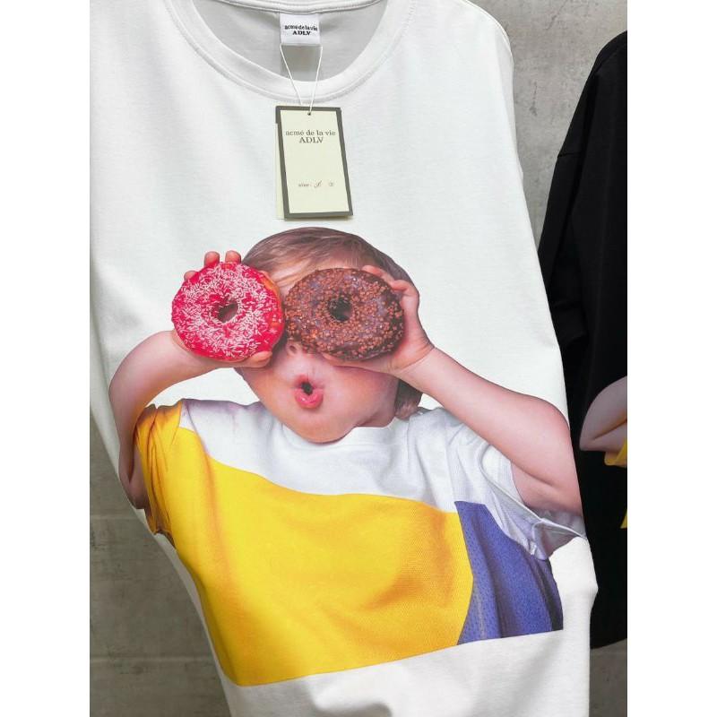Áo thun Donut dễ cưng form to unisex