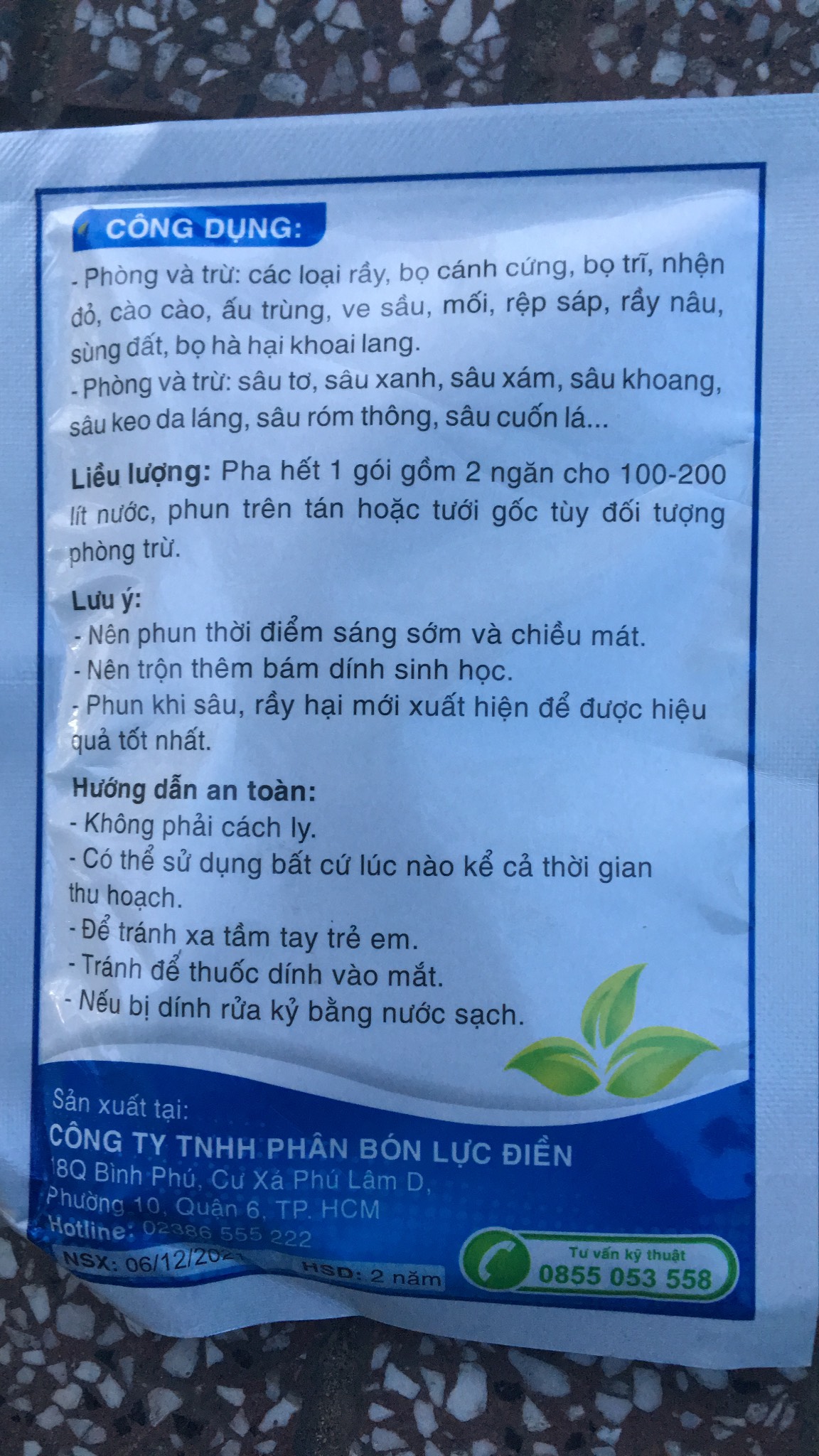 Chế phẩm sinh học BIO B diệt sâu gói 30Gr