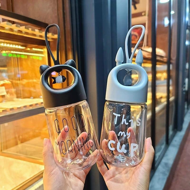 Bình Nước Tai Thỏ , Tai Hươu Có Quai Xách Kute Mới 2021