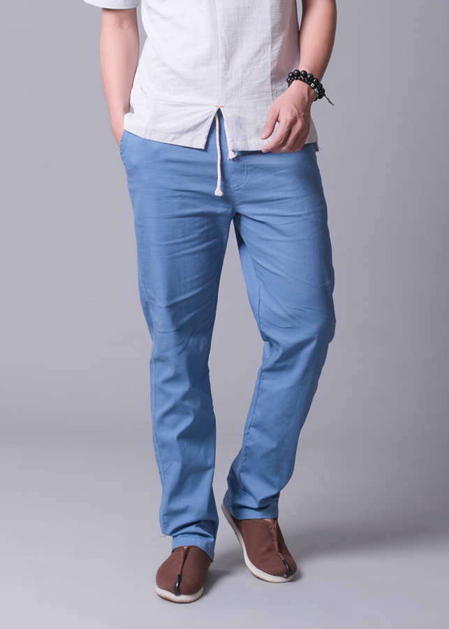 Quần Đũi Nam Ống Suông Cạp Chun ROUGH - Lam - XXL