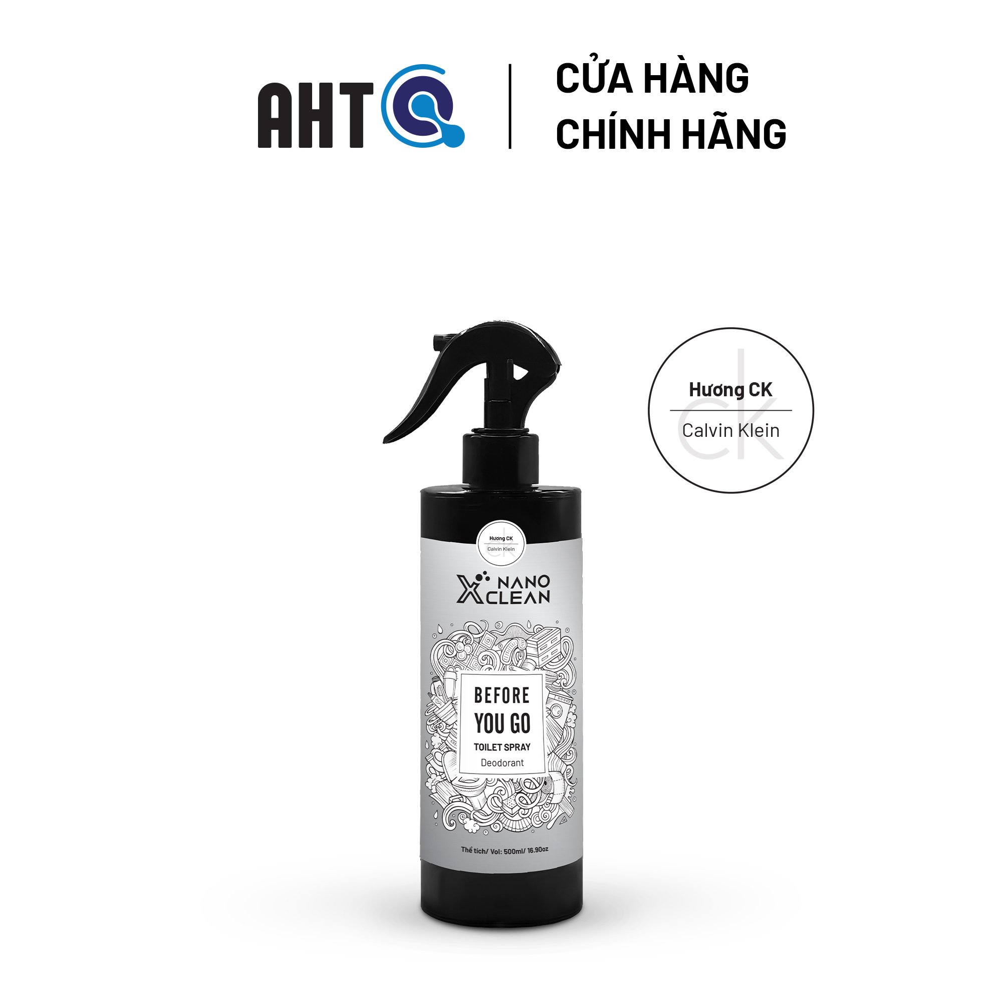 NANO BẠC CHAI XỊT KHỬ MÙI TOILET KHỬ MÙI NHÀ VỆ SINH NANO XCLEAN TOILET SPRAY AHT CORP (AHTC)