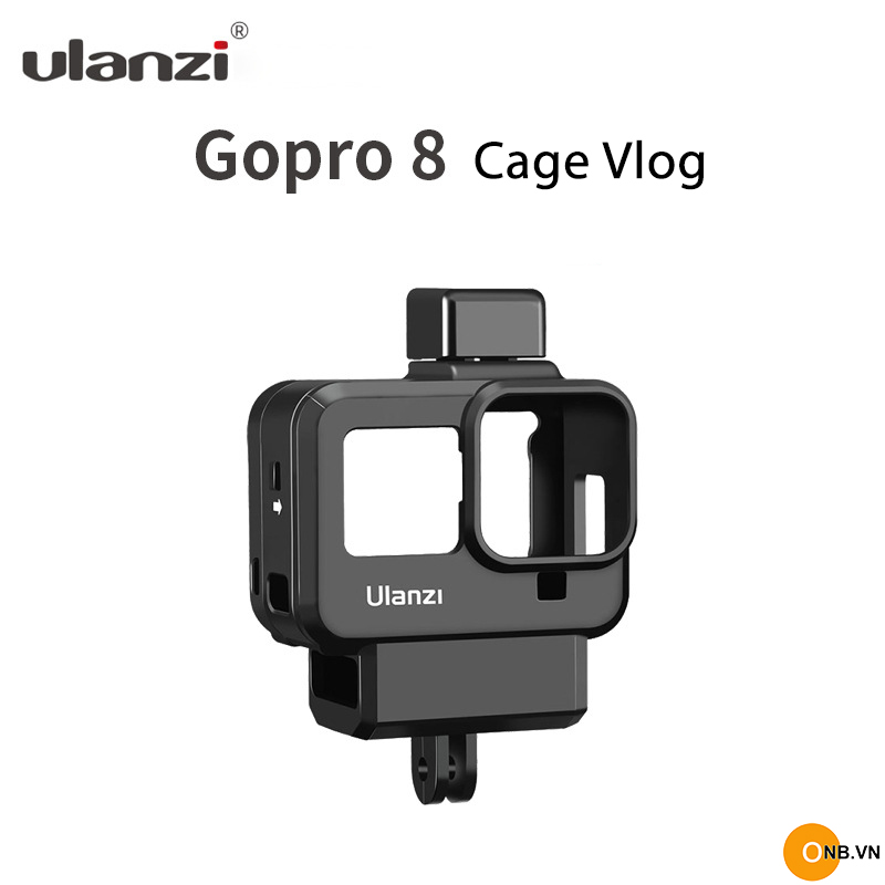 Gopro 8 - Ulanzi G8-9 Khung nhựa bảo vệ Vlog mẫu mới 2020 - Hàng Chính Hãng