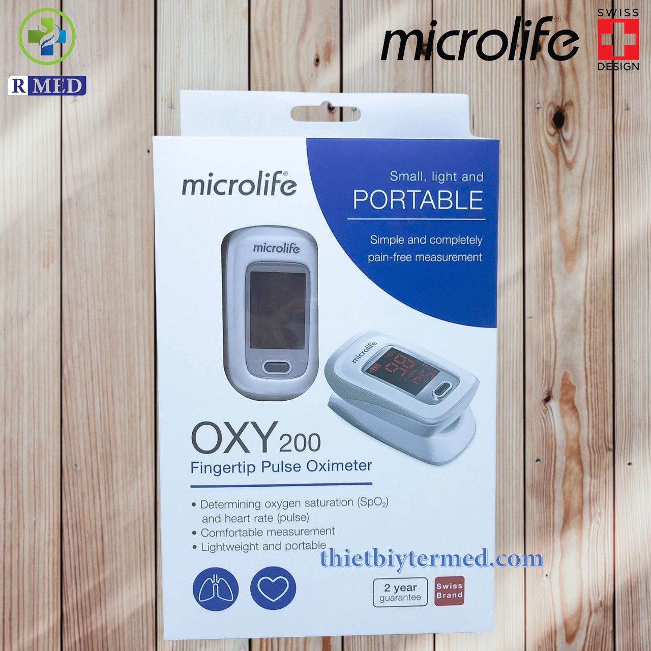 MÁY ĐO NỒNG ĐỘ OXY TRONG MÁU MICROLIFE OXY200 - Chính Hãng 100%