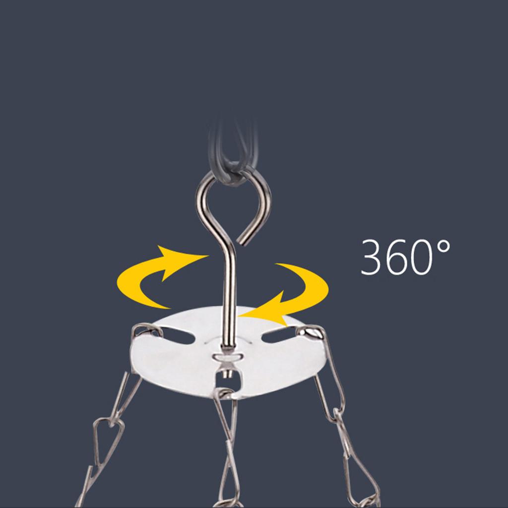 20 Pegs Laundry Airer Rack Drier Clothes Drying Hanger Bra Coat Hanger Clip